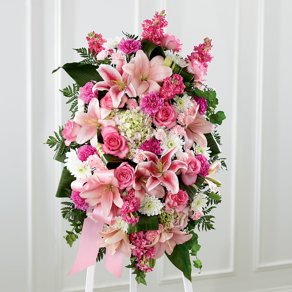 Comforting Standing Spray – Edgewood Florist, Lachine PQ