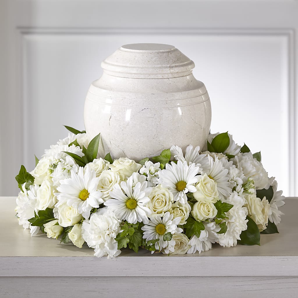 Ivory Gardens Cremation Adornment – Edgewood Florist, Lachine PQ