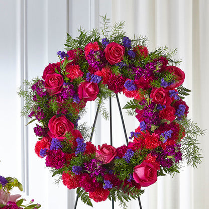 Calming Colors Wreath –  Edgewood Florist, Lachine PQ